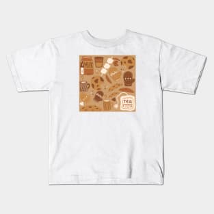 Holiday Comfort Cookies and Hot Drinks Kids T-Shirt